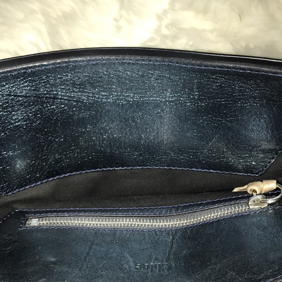 CHLOE AUTHENTIC METALLIC & CANVAS TOTE BAG - Picture 12 of 12